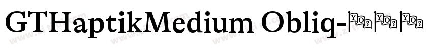 GTHaptikMedium Obliq字体转换
